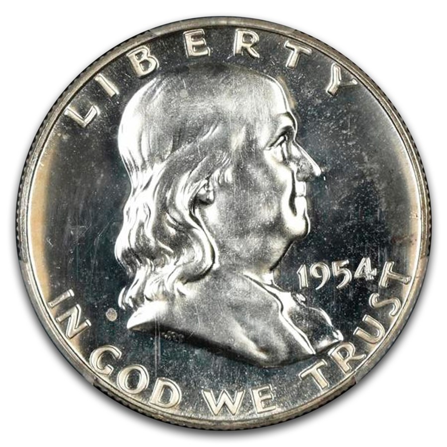 1954 Franklin Half Dollar PR-66 PCGS