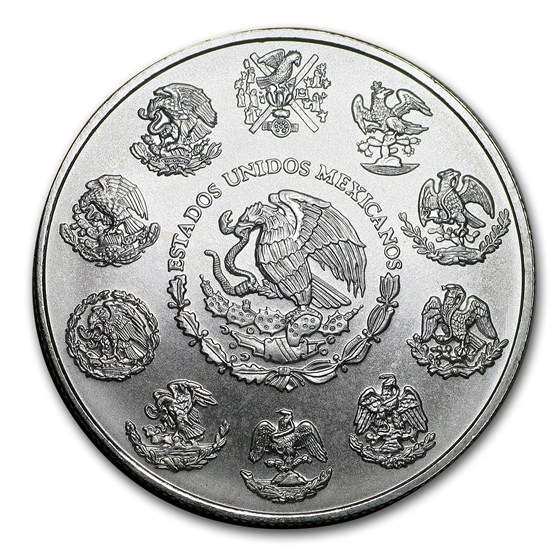 2002 Mexico 1 oz Silver Libertad BU (Abrasions)