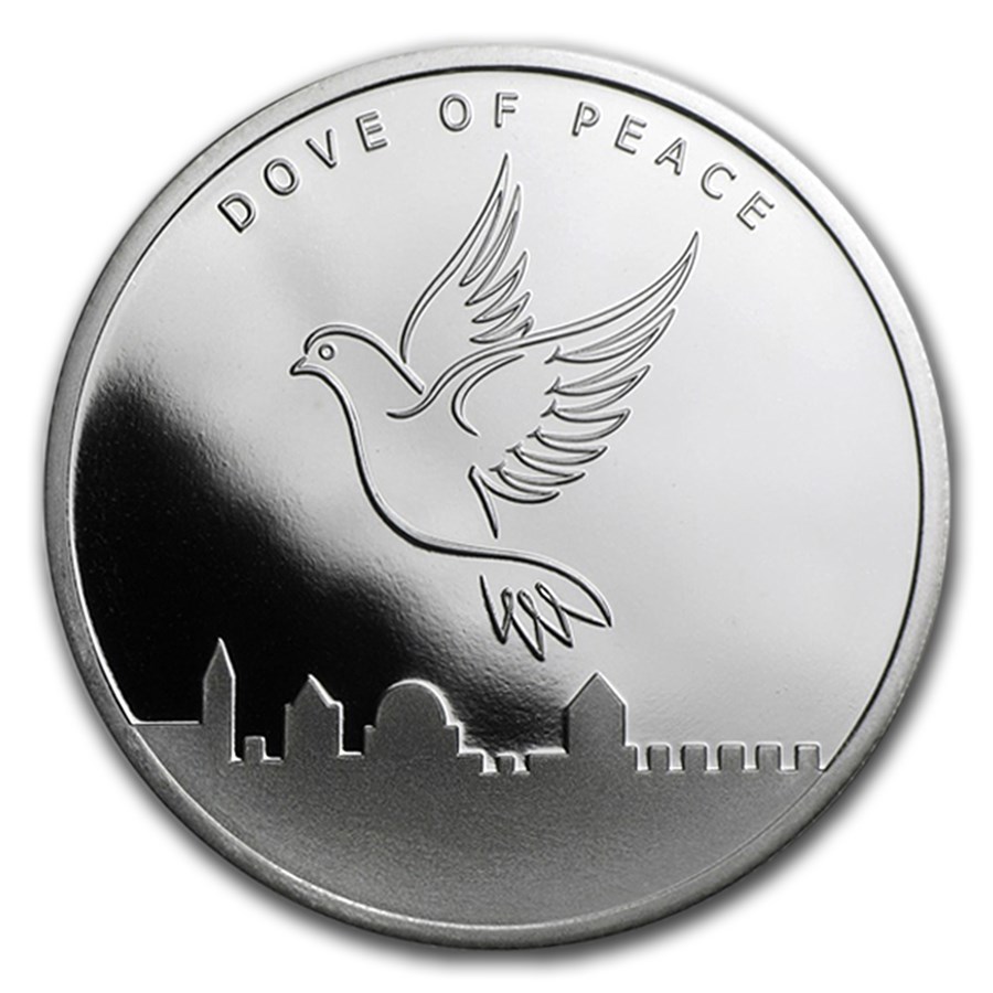 2017 1 oz Silver Round - Holy Land Mint (Dove of Peace)