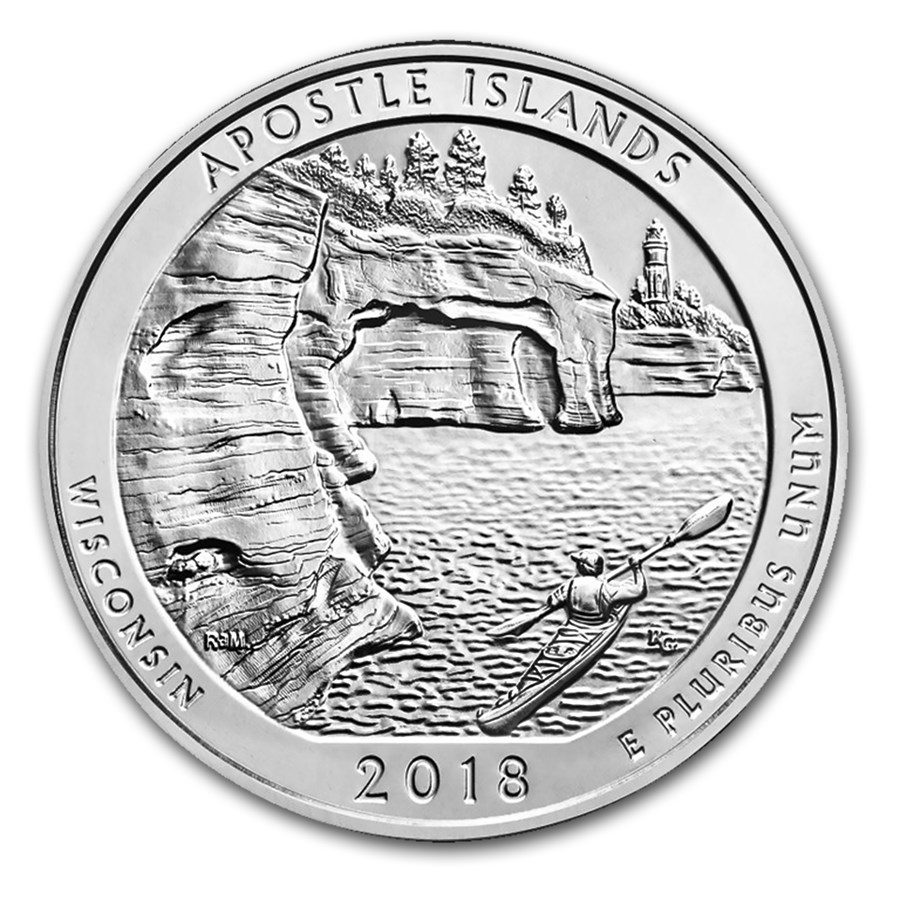 2018 5 oz Silver ATB Apostle Islands National Lakeshore, WI