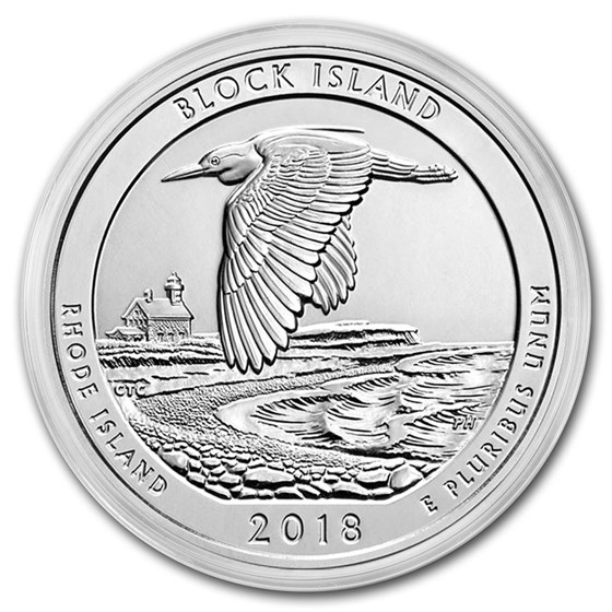 2018 5 oz Silver ATB Block Island National Wildlife Refuge, RI