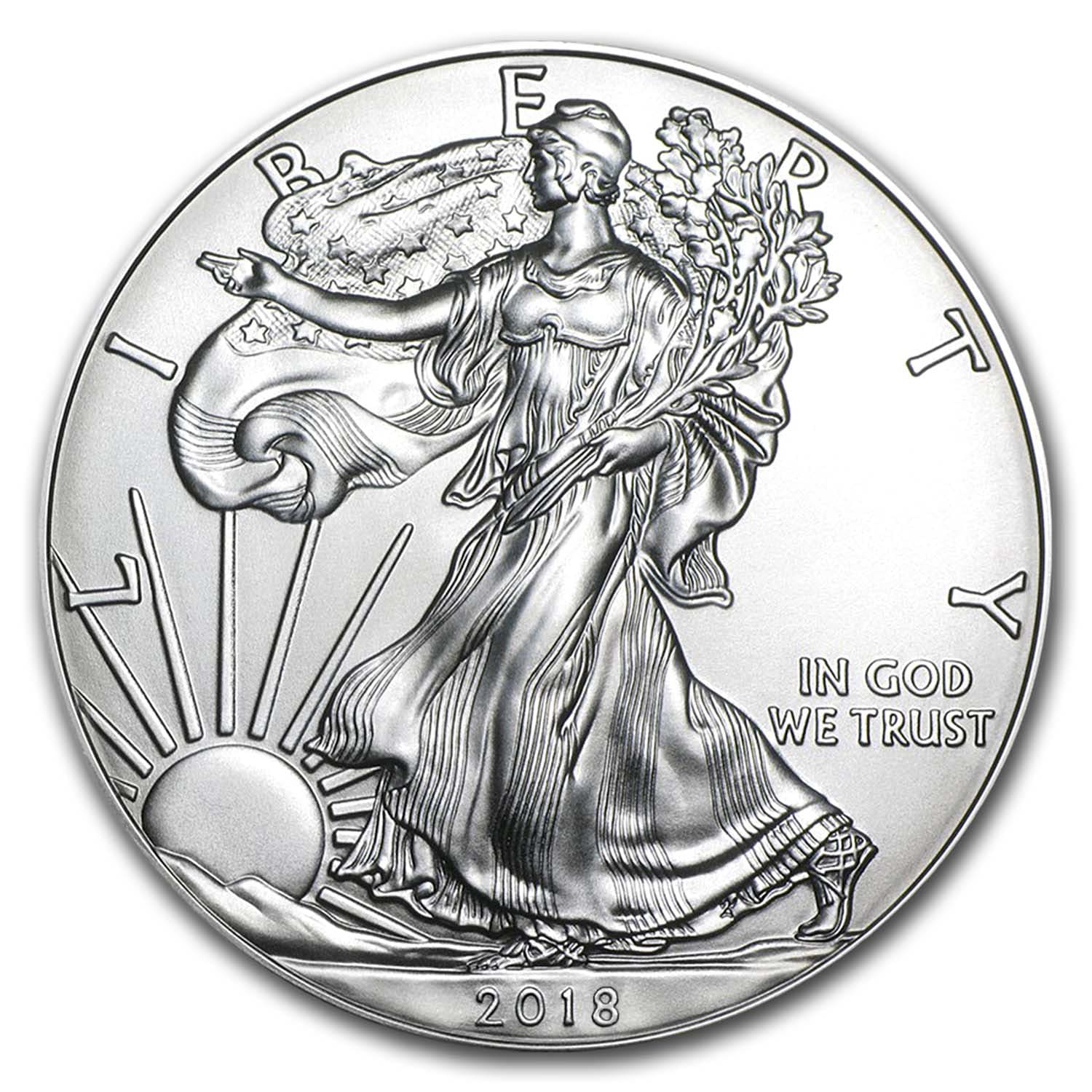 2018 1 oz American Silver Eagle BU