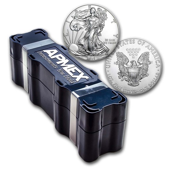 2018 1 oz American Silver Eagles (20-Coin MintDirect® Tube)