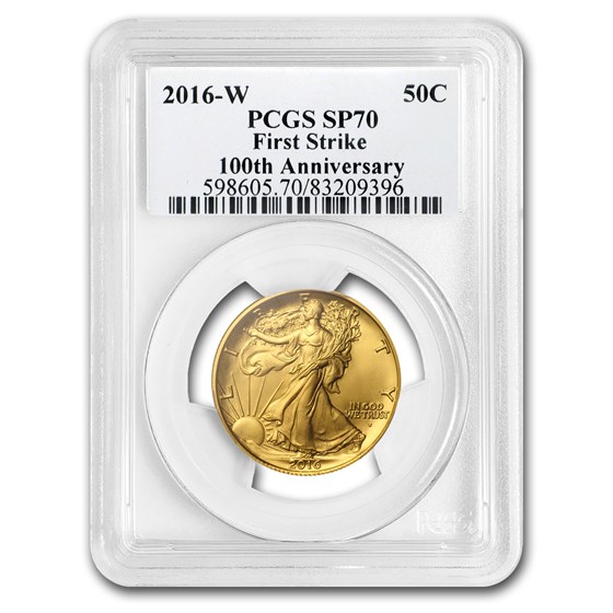 2016-W Gold Walking Liberty Half SP-70 NGC/PCGS (Mixed Labels)