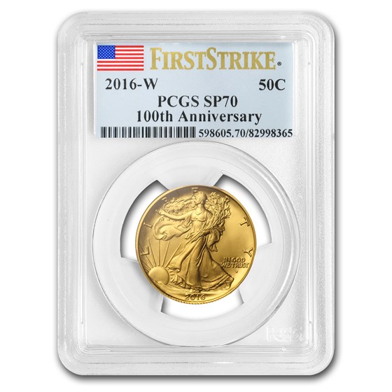 2016-W Gold Walking Liberty Half SP-70 NGC/PCGS (Mixed Labels)