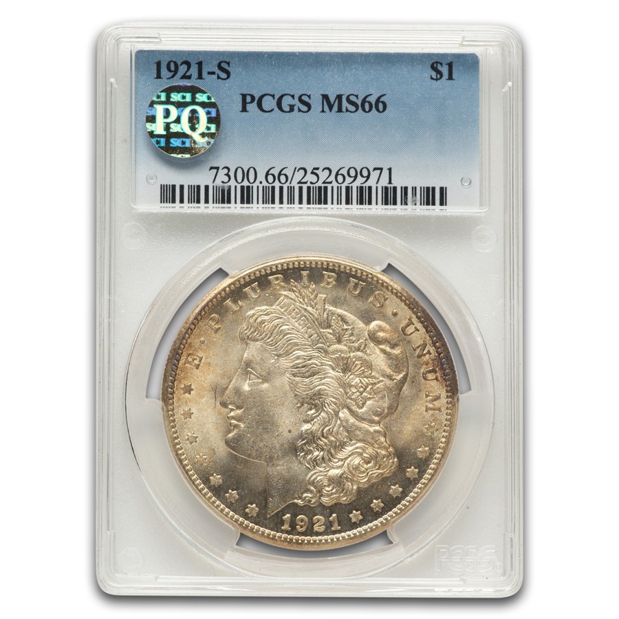1921-S Morgan Dollar MS-66 PCGS