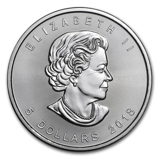 2018 Canada 1 oz Silver Maple Leaf BU