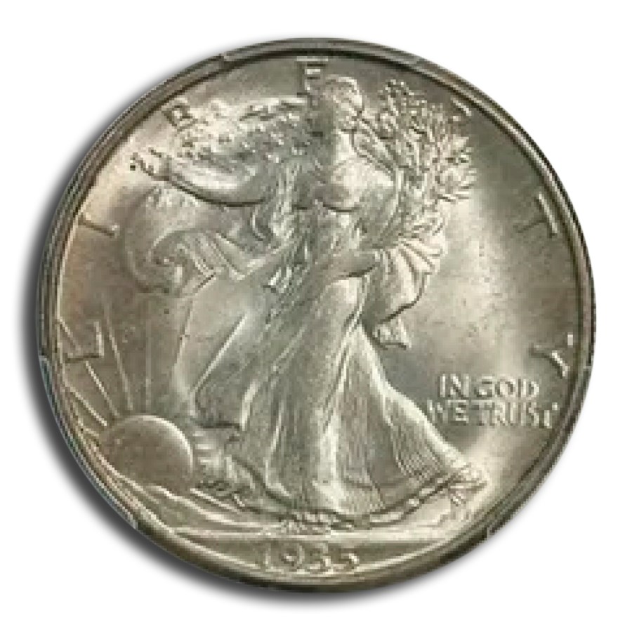 1935-D Walking Liberty Half Dollar MS-64 PCGS