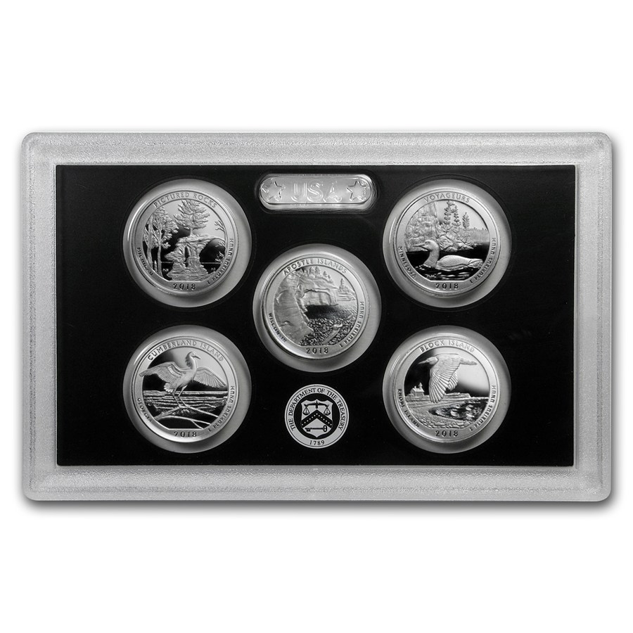 2018-S America the Beautiful Quarters Silver Proof Set