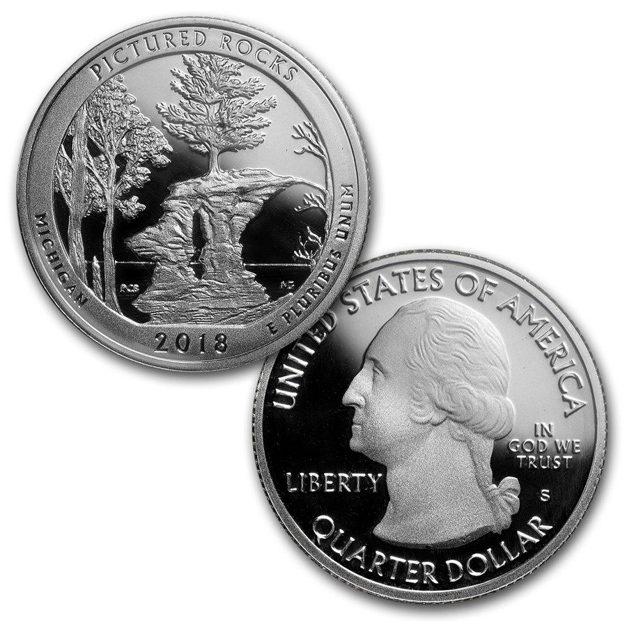 2018-S America the Beautiful Quarters Silver Proof Set