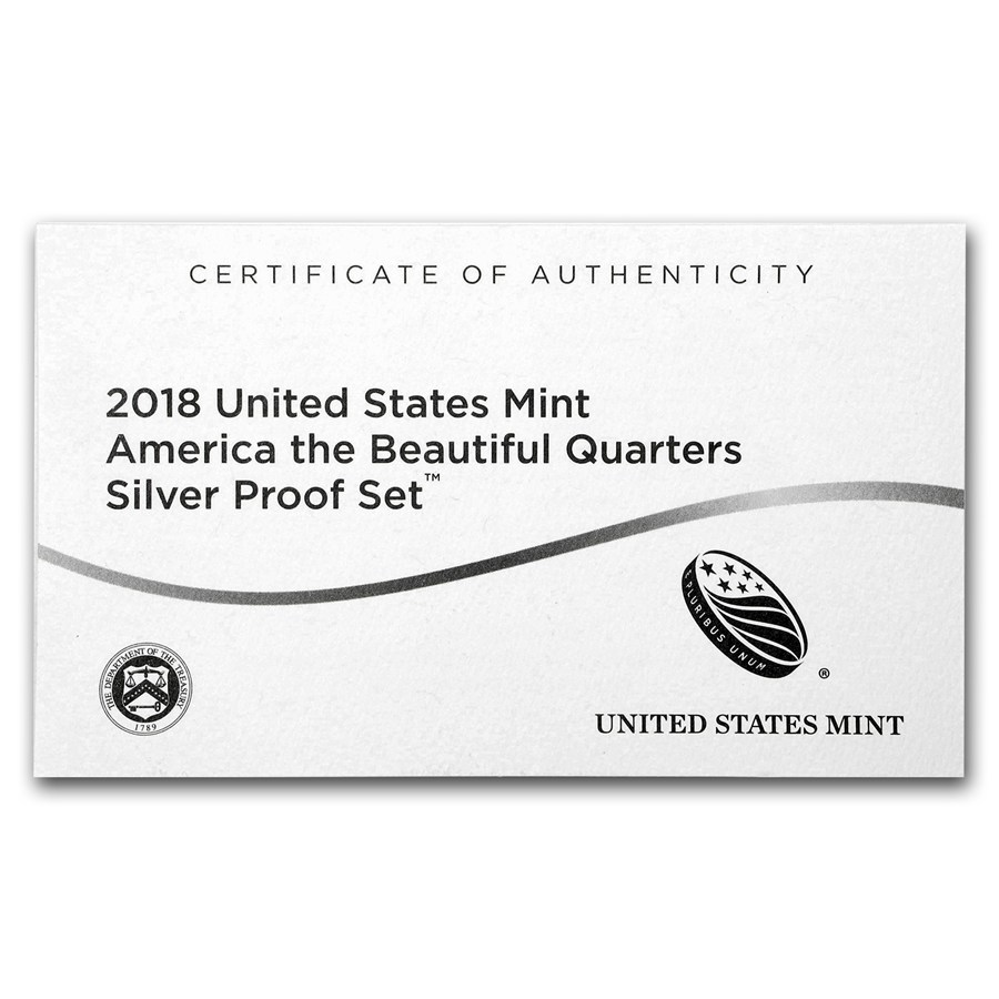 2018-S America the Beautiful Quarters Silver Proof Set