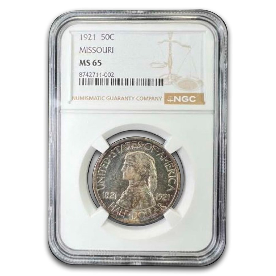 1921 Missouri Half Dollar Commem MS-65 NGC
