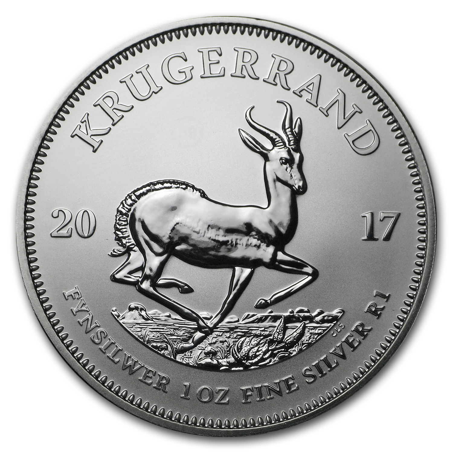 2017 South Africa 1 oz Silver Krugerrand Premium BU (No COA)
