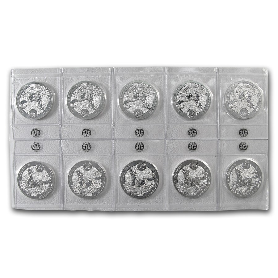 2018 Rwanda 1 oz Silver Lunar Year of the Dog BU