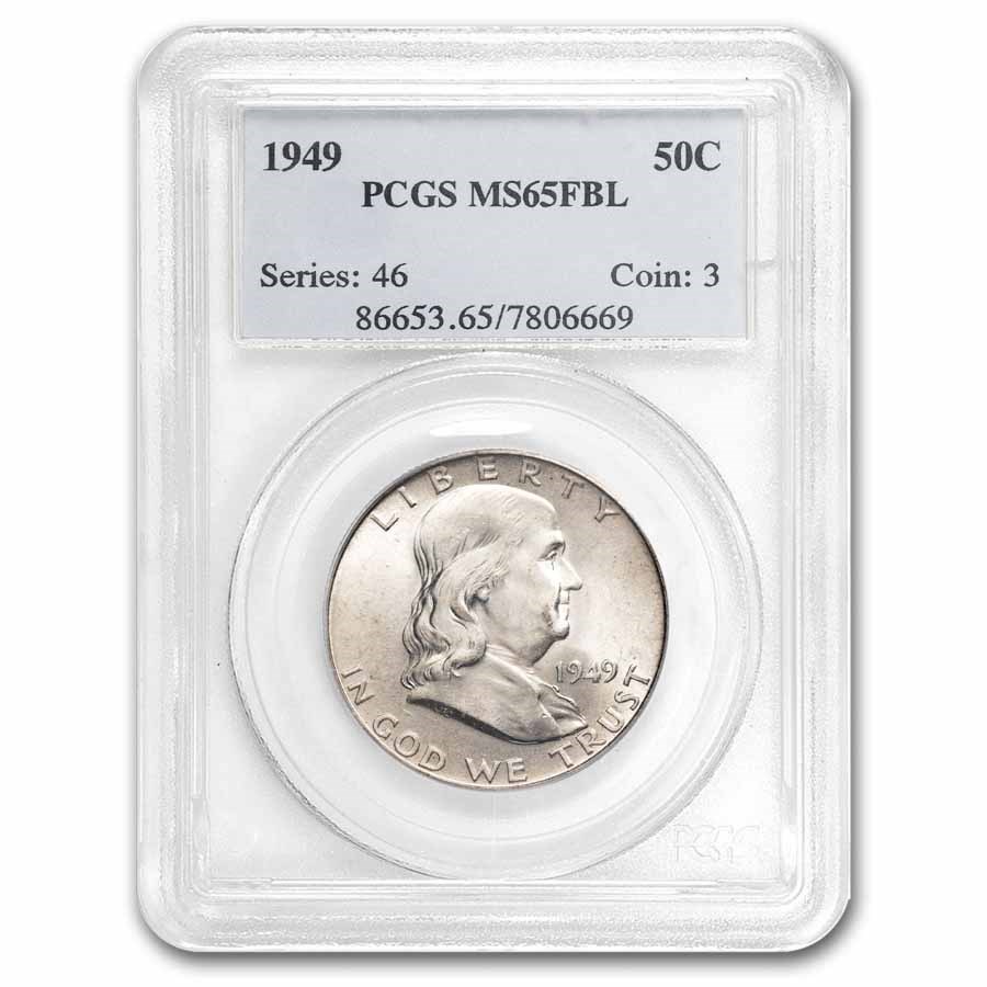 1949 Franklin Half Dollar MS-65 PCGS (FBL)