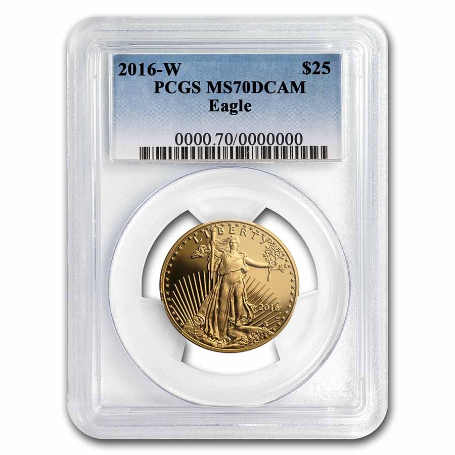 2016-W 1/2 oz Proof American Gold Eagle PR-70 PCGS