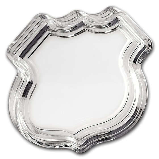 1 oz Silver - Icons of Route 66 Shield (Illinois Gemini Giant)