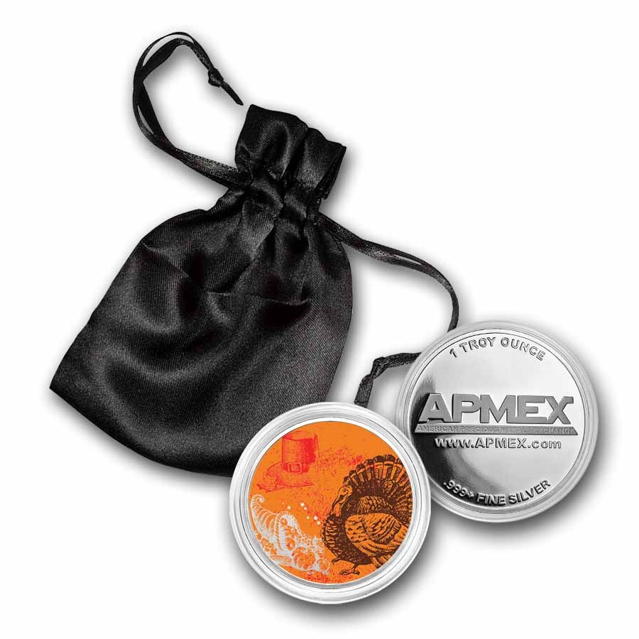 1 oz Silver Colorized Round - APMEX (Cornucopia)