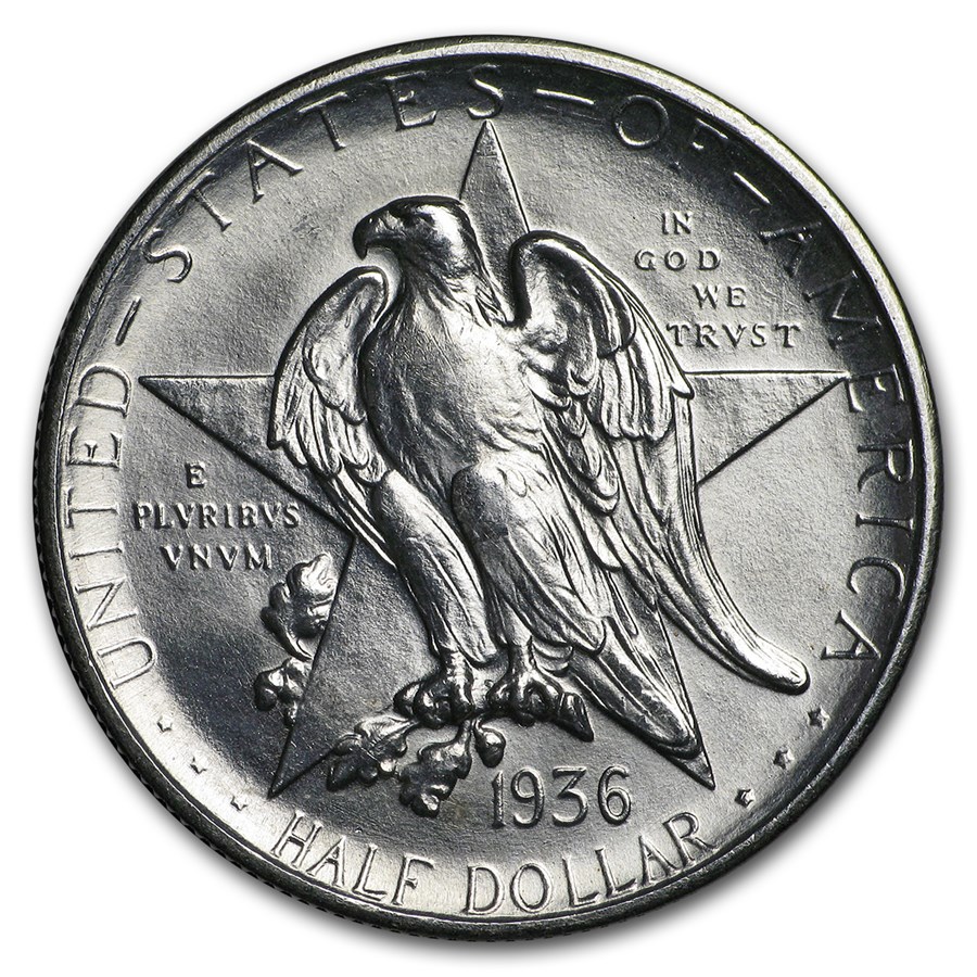 1936-S Texas Independence Centennial Half BU