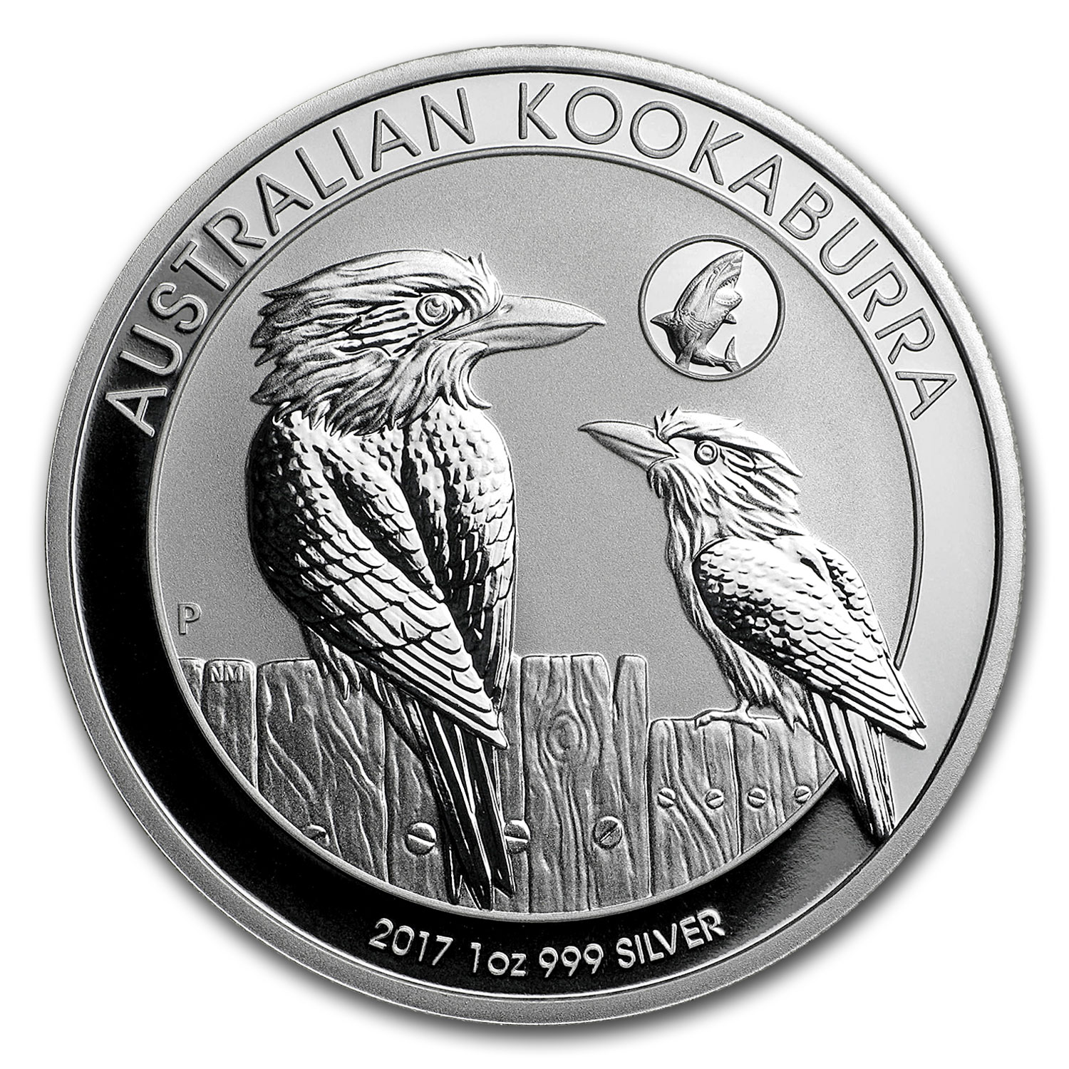 2017 Australia 1 oz Silver Kookaburra BU (Shark Privy)