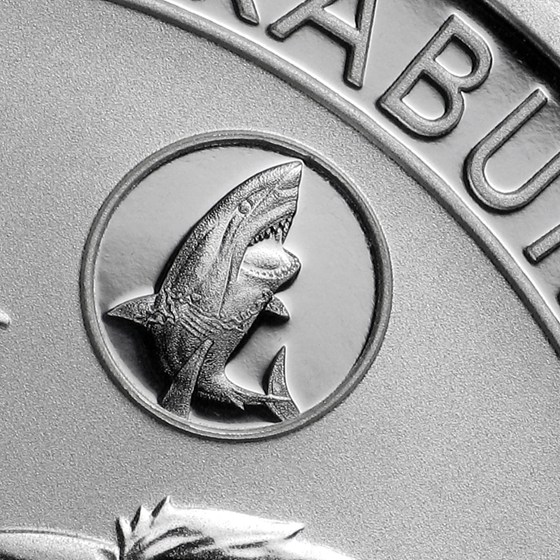 2017 Australia 1 oz Silver Kookaburra BU (Shark Privy)