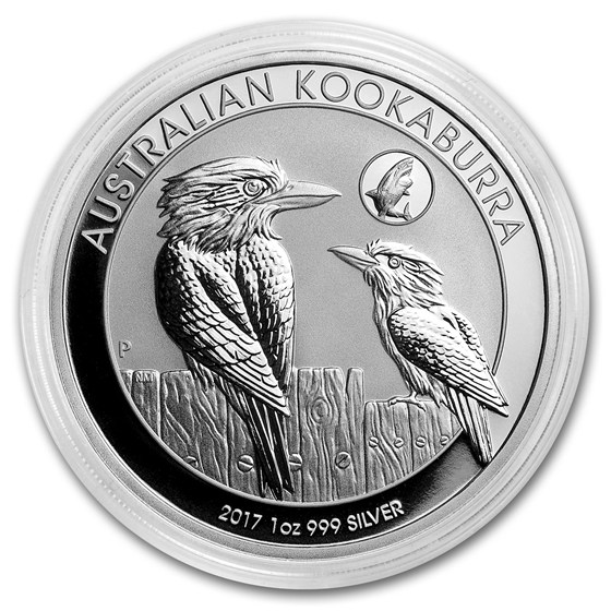 2017 Australia 1 oz Silver Kookaburra BU (Shark Privy)