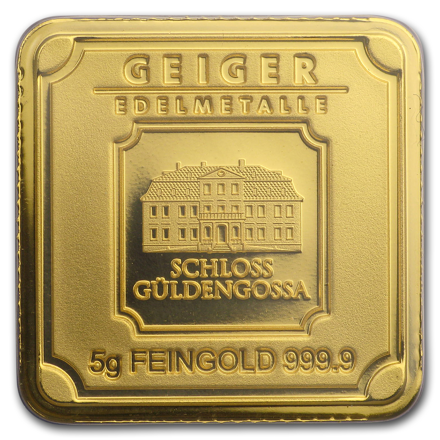 5 gram Gold Bar - Geiger Edelmetalle (Encapsulated w/Assay)