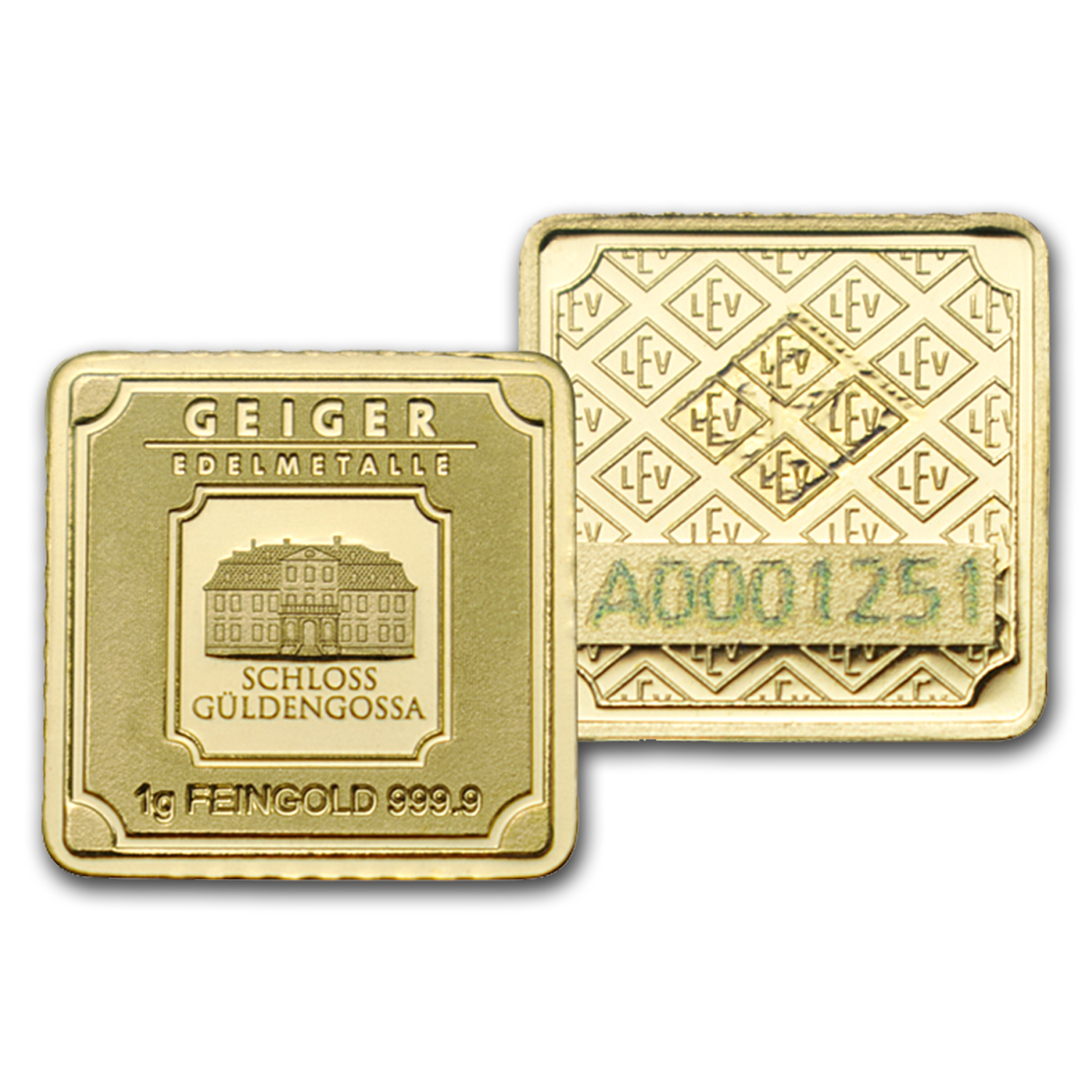 1 gram Gold Bar - Geiger Edelmetalle (Originals Series)
