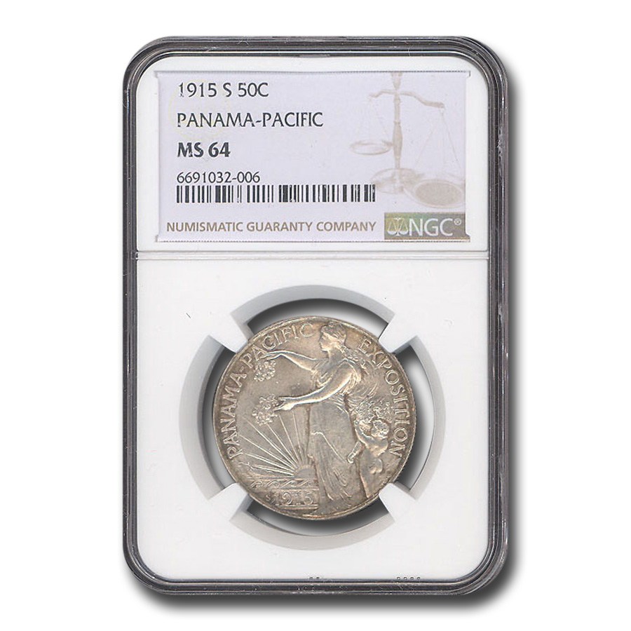 1915-S Panama Pacific Half Dollar MS-64 NGC