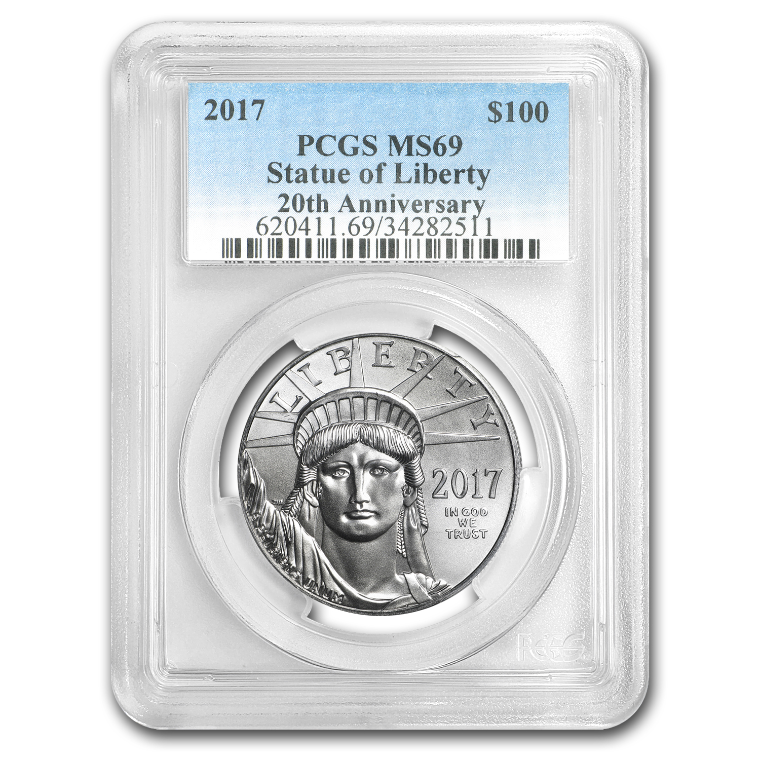 2017 1 oz American Platinum Eagle MS-69 PCGS