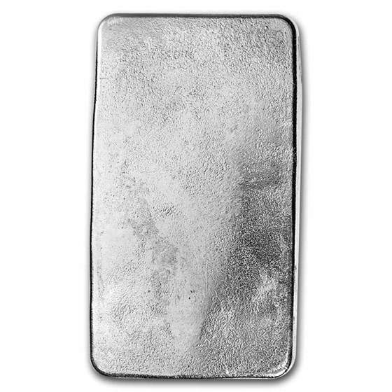 1 kilo Cast-Poured Silver Bar - 9Fine Mint