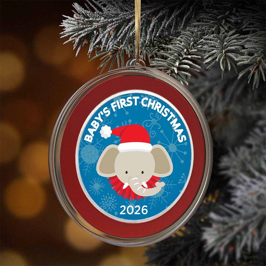 2026 1 oz Silver Colorized Round - Baby's First Christmas