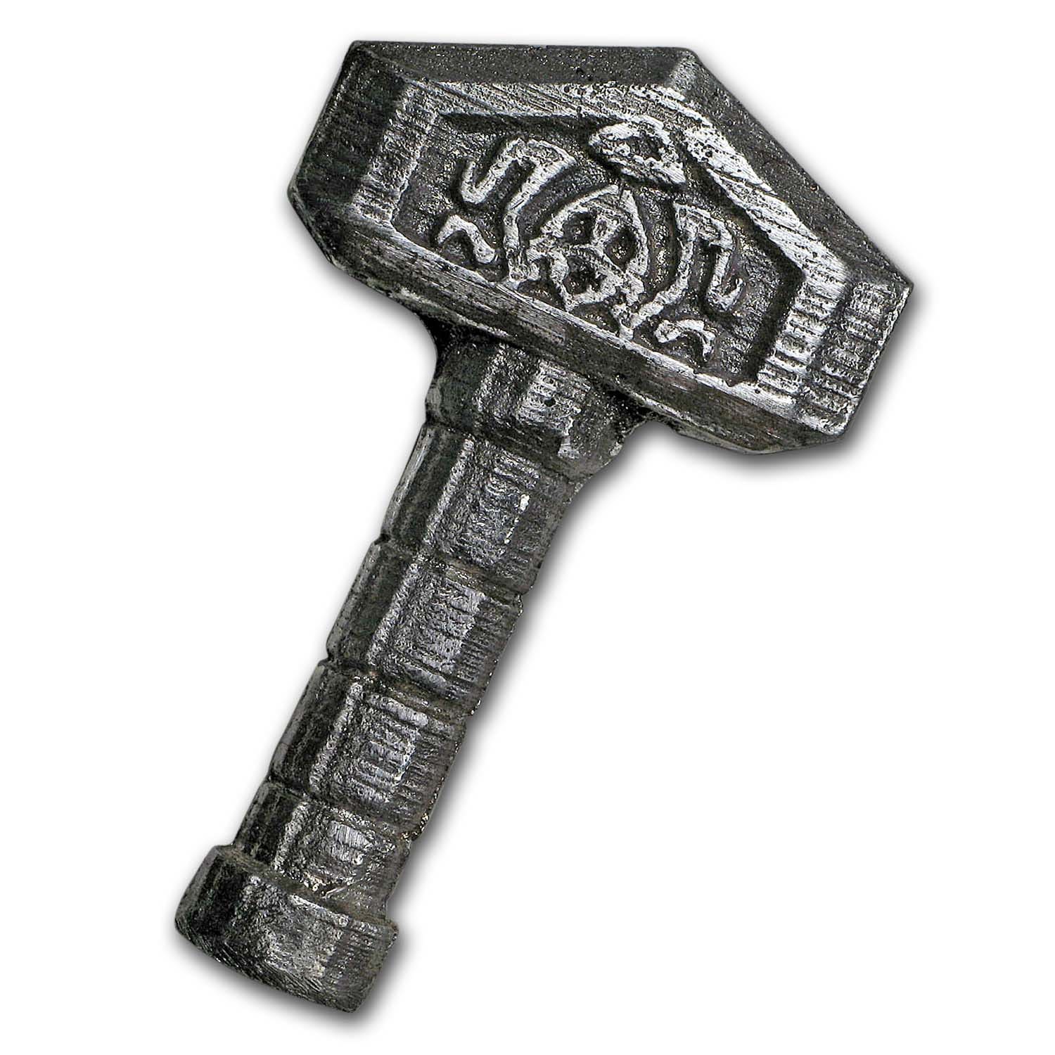 2 oz Hand Poured Silver - Viking Hammer