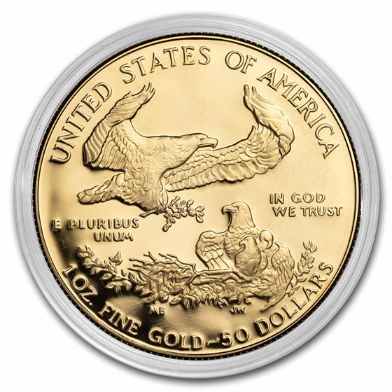 1986-W 1 oz Proof American Gold Eagle (Capsule Only)