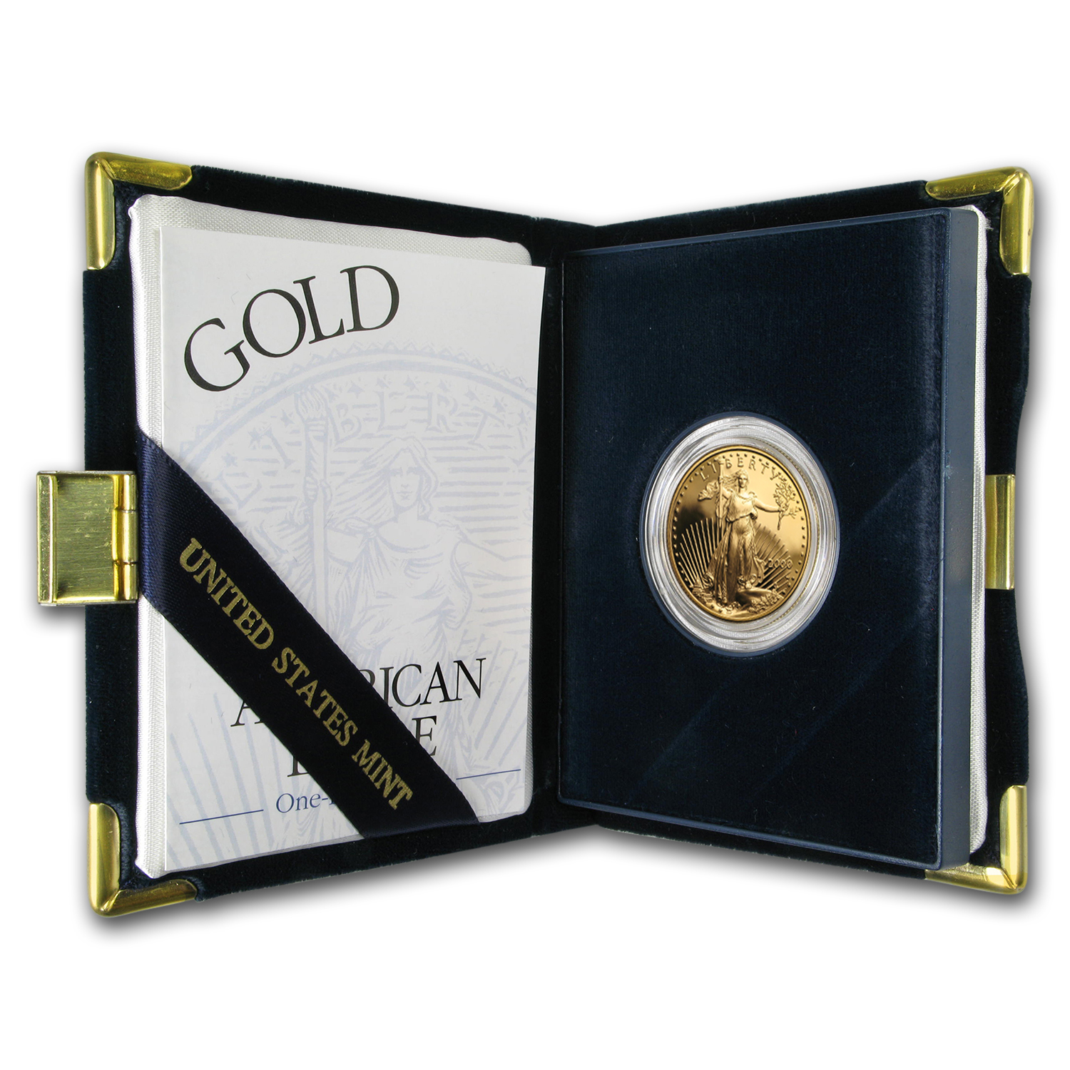 2000-W 1/2 oz Proof American Gold Eagle (w/Box &amp; COA)