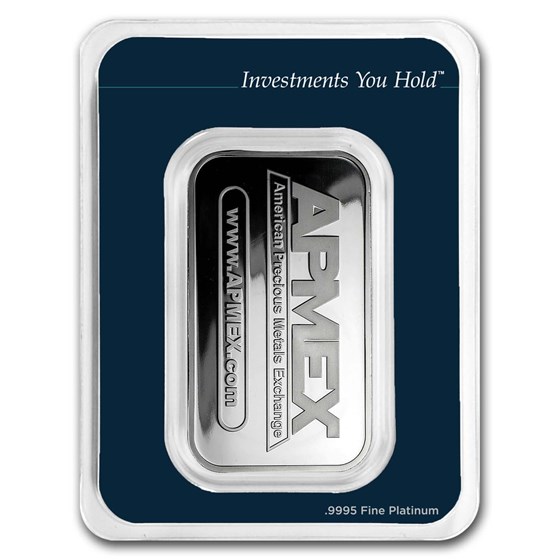 1 oz Platinum Bar - APMEX (In TEP)