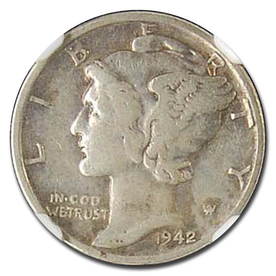 1942/41 Mercury Dime VF-25 NGC