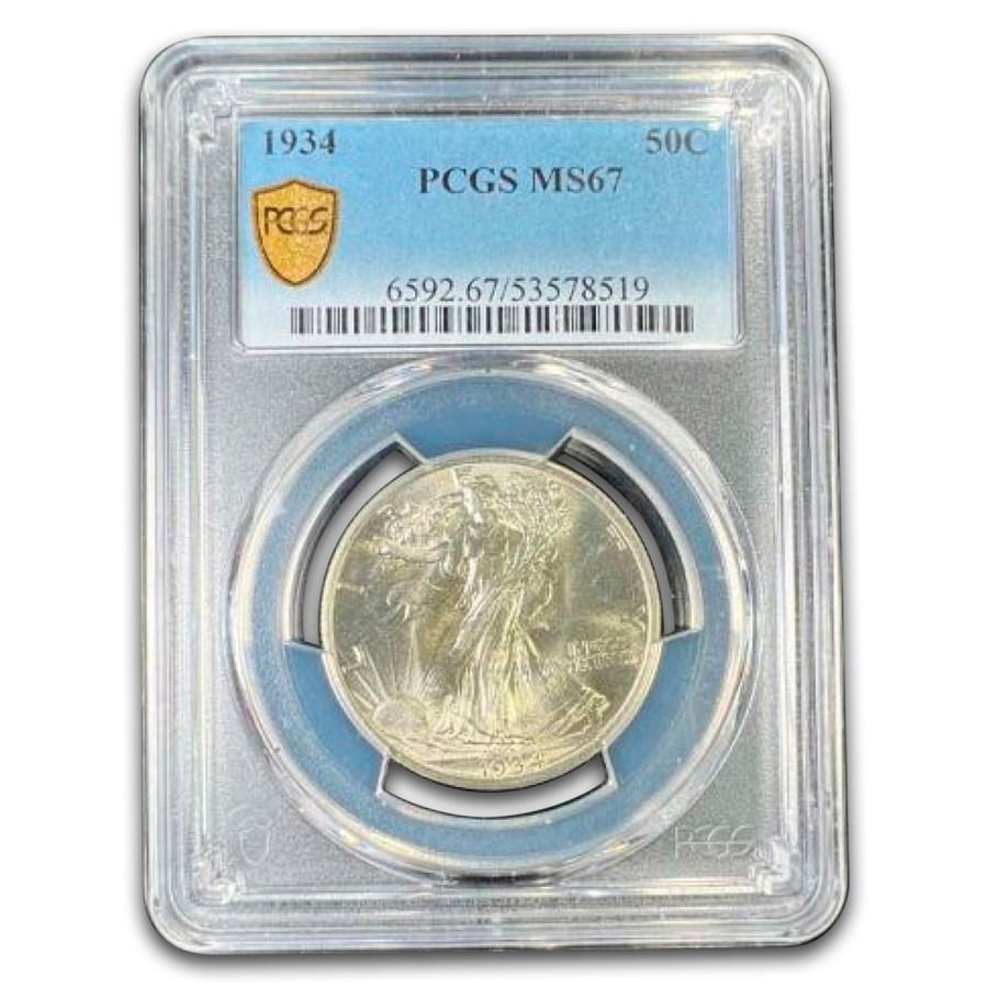 1934 Walking Liberty Half Dollar MS-67 PCGS