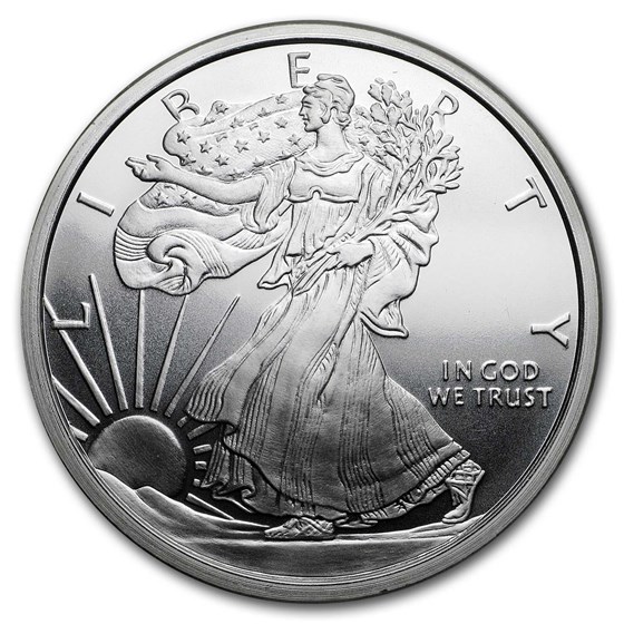 2 oz Silver Round - Walking Liberty