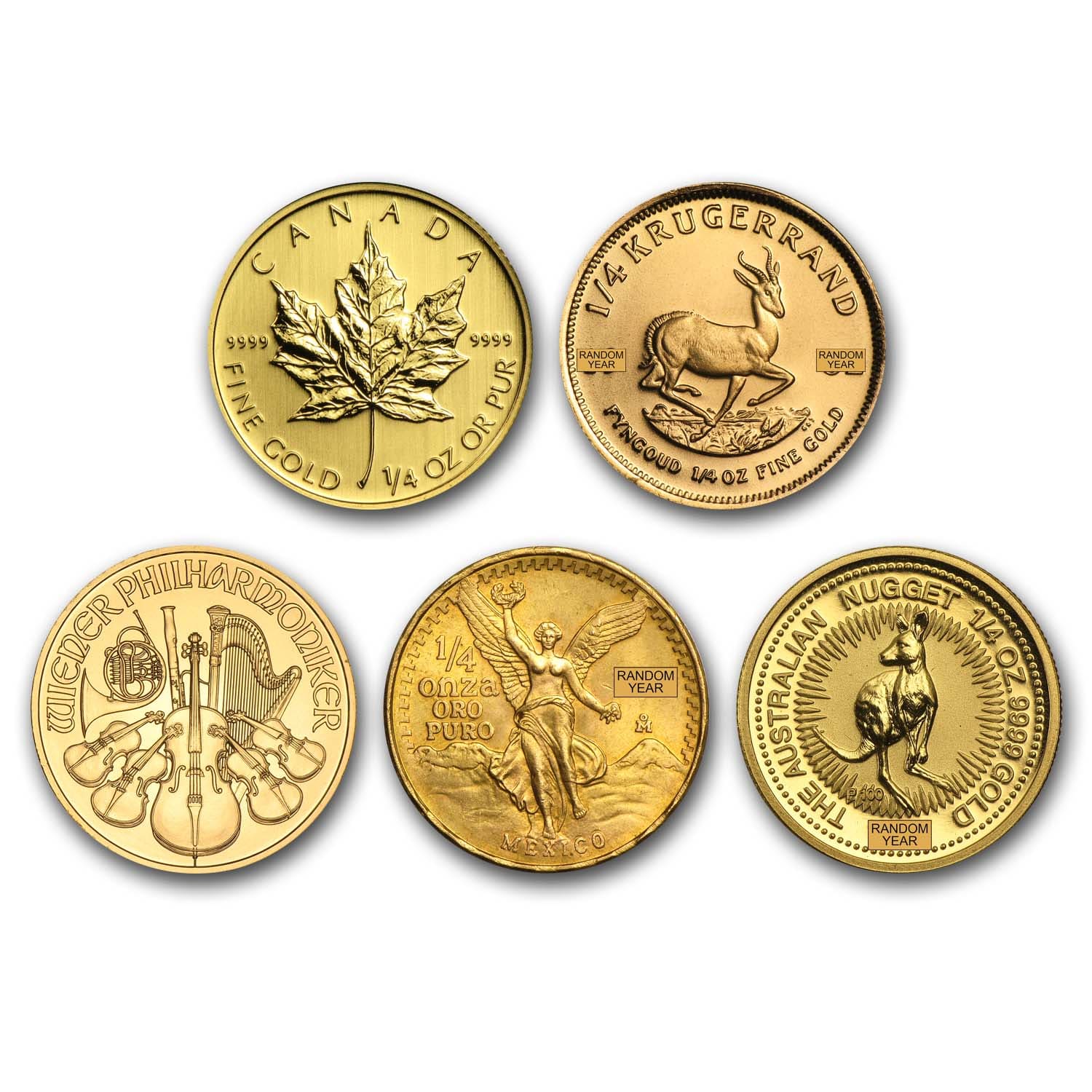 1/4 oz Gold Coin - Random Mint 1/4 oz Gold Coin - Random Mint