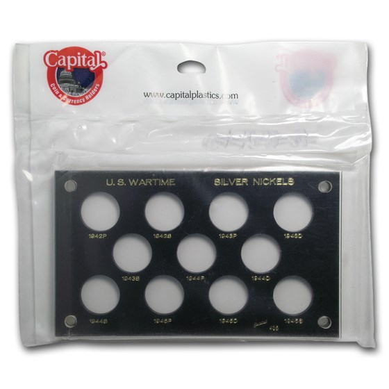 Capital Plastic Hard Currency Holder 435 - US Wartime Nickels