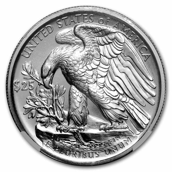 2017 1 oz American Palladium Eagle MS-70 NGC