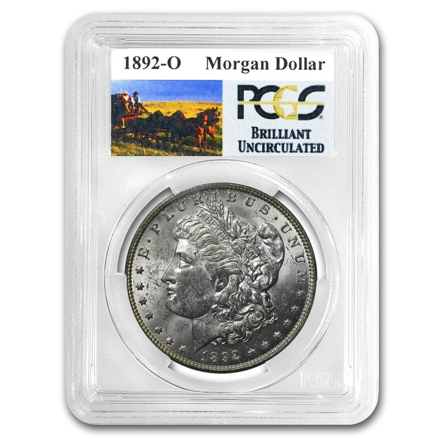 1892-O Stage Coach Silver Dollar BU PCGS 1892-O Stage Coach Silver Dollar BU PCGS