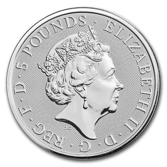 2018 Great Britain 2 oz Silver Queen's Beasts The Bull