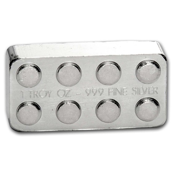 1 oz Silver Building Block Bars (2x4)
