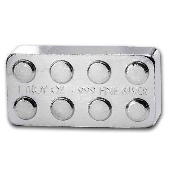 1 oz Silver Building Block Bars - 12-Piece Starter Pack