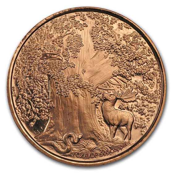 1 oz Copper Round - Nordic Creatures: Sleipnir