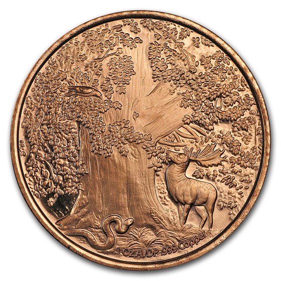 1 oz Copper Round - Nordic Creatures: Garm