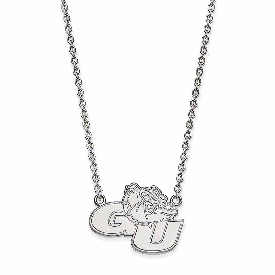 Sterling Silver Gonzaga Univ. Large Pendant Necklace - 18 in. Sterling Silver Gonzaga Univ. Large Pendant Necklace - 18 in.
