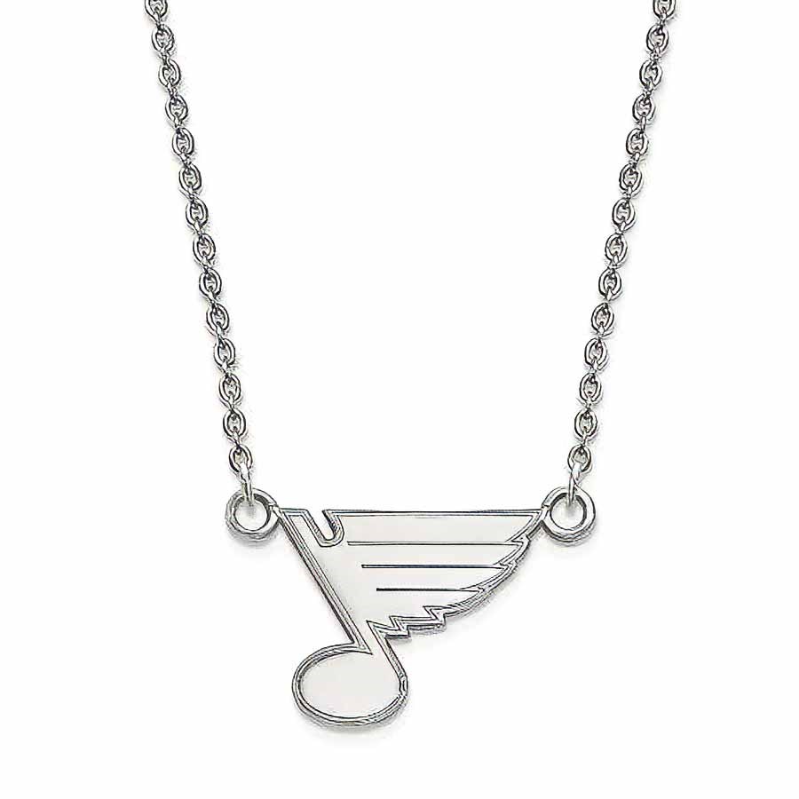Sterling Silver NHL St. Louis Blues Necklace - 18 in.